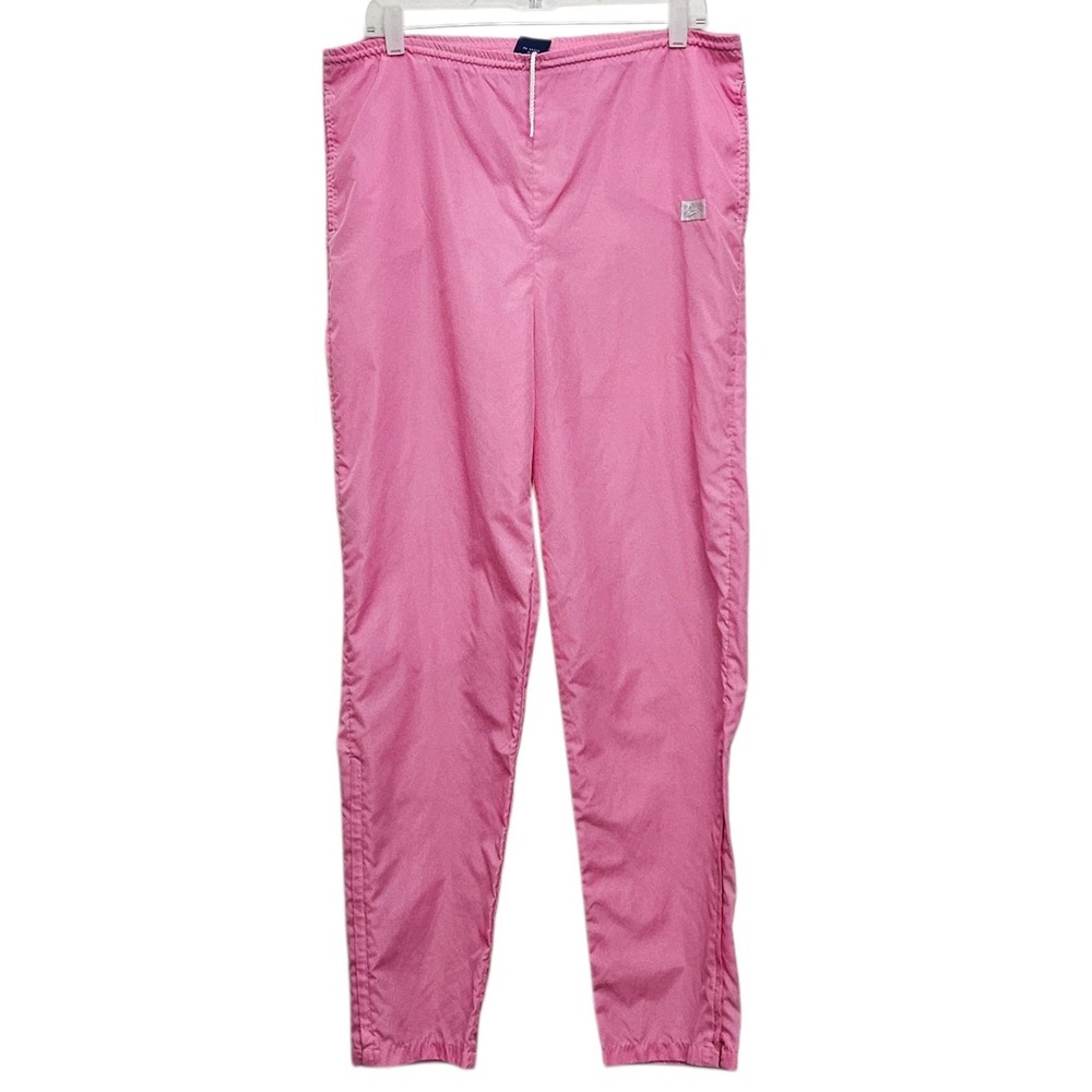 Vintage 90s‎ Nike Windbreaker Track Pants M Pink Zipper Ankle Sporty Joggers